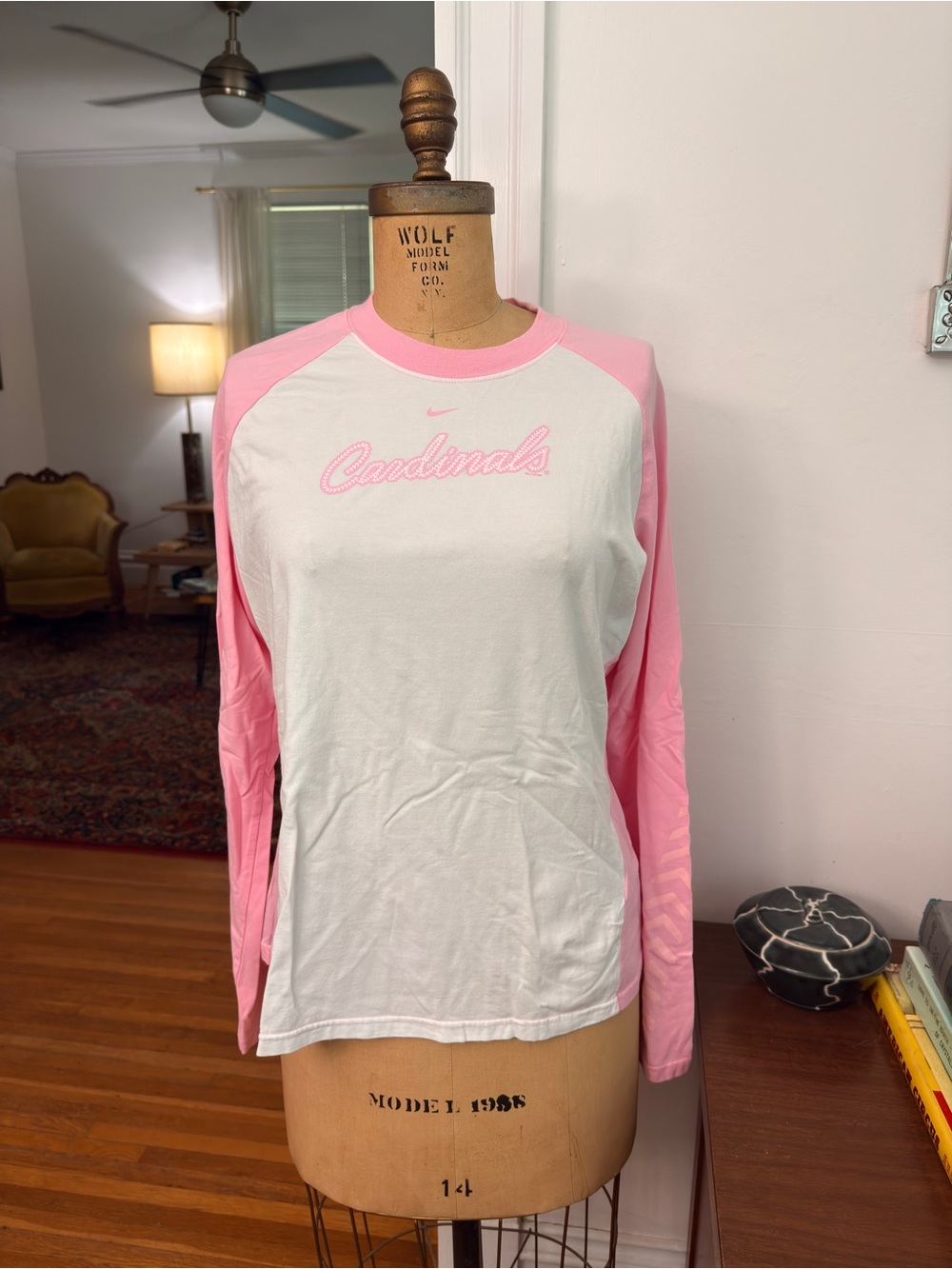 Nike Pink Crewneck Tee with MLB Tag